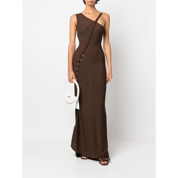 Aya Muse macramé-detail Maxi Dress Small - Picture 4 of 12